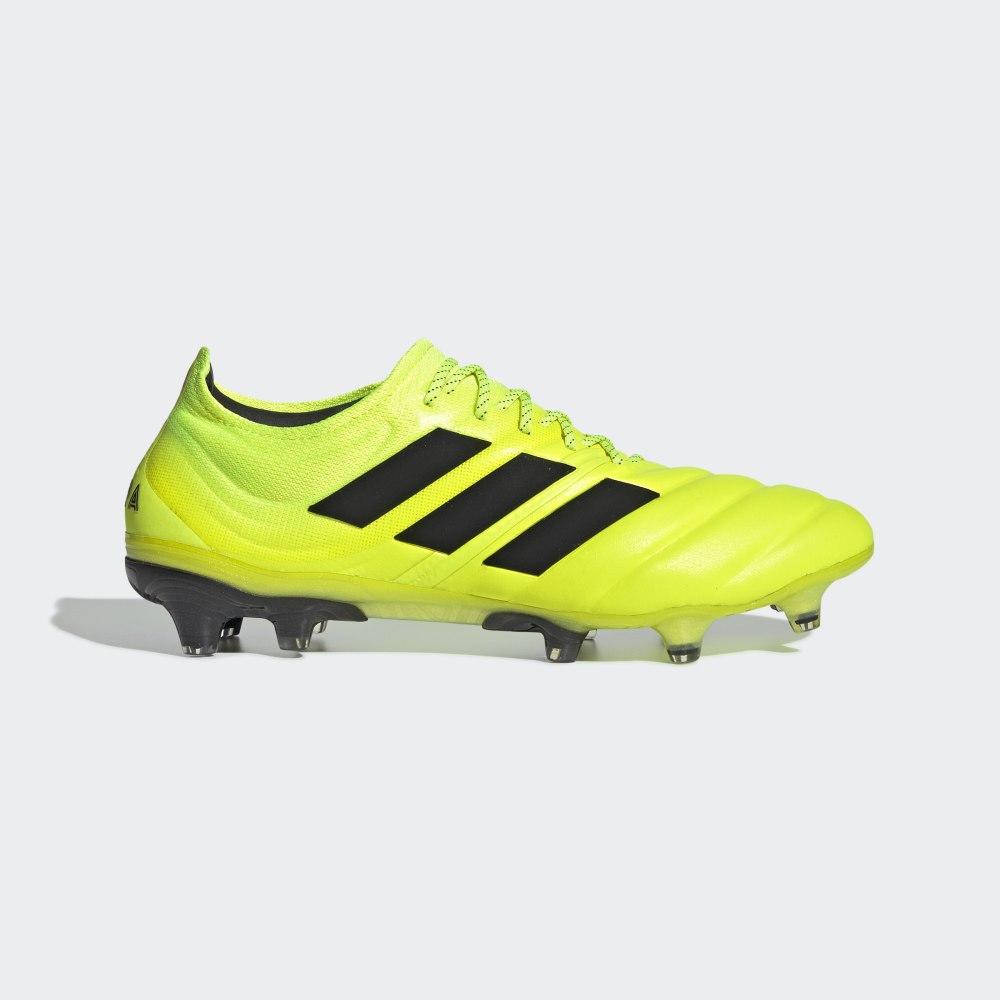 Ghete Fotbal Adidas Copa 19.1 Firm Ground Dama Romania - Galbeni/Negrii F35519